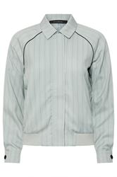 PixieGirl Petite Women's Blue Stripe Tailored Jacket | PixieGirl  5