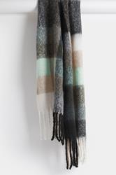 Green Checked Soft Touch Scarf