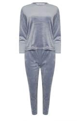PixieGirl Petite Blue Luxe Fleece Pyjama Set