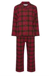 PixieGirl Petite Women's Red & Black Cotton Check Pyjama Set | PixieGirl 5