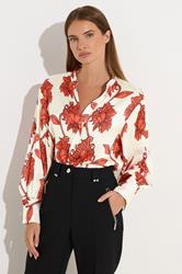 STAR Orange Floral Notch Neck Blouse | StarByJM 6