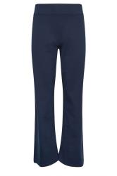 M&Co Navy Blue Wide Leg Yoga Pants | M&Co 5
