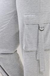 PixieGirl Petite Women's Grey Marl Cargo Joggers | PixieGirl 4