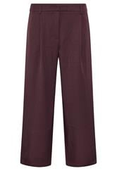 PixieGirl Petite Burgundy Red Barrel Leg Trousers