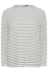 Petite White Stripe Long Sleeve Top | PixieGirl 5