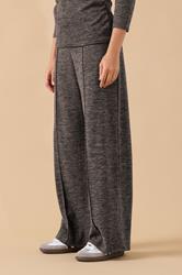 PixieGirl Petite Women's Chocolate Brown Marl Wide Leg Trouser | PixieGirl 2