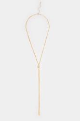 Gold Tone Multi Chain Knot Necklace | Yours Clothing  2