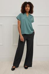 M&Co Black Ponte Wide Leg Trousers | M&Co 2