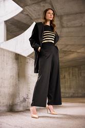 M&Co Black Ponte Wide Leg Trousers | M&Co 6
