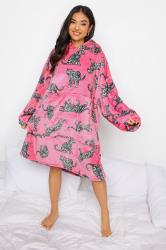 PixieGirl Petite Pink Leopard Snuggle Hoodie | PixieGirl 1