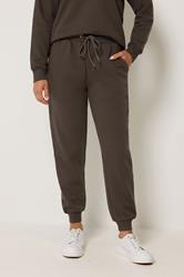 M&Co Petite Chocolate Brown Cuffed Joggers | M&Co 3