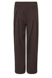 PixieGirl Petite Brown Wrap Pleated Wide Leg Trousers