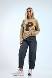 PixieGirl Petite Women's Dark Blue Non-Stretch Barrel Leg Jeans | PixieGirl 1