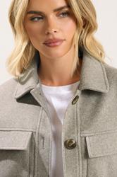 PixieGirl Petite Women's Natural Brown Brushed Jacket | PixieGirl 4