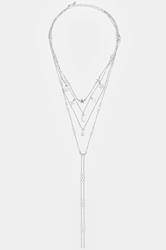 Silver Tone Multi Layer Celestial Necklace | Yours Clothing 2