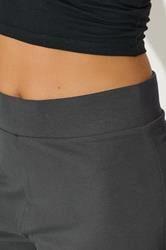 PixieGirl Petite Women's Grey Wide Leg Yoga Pants | PixieGirl 4
