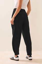 PixieGirl Petite Women's Black Tailored Barrel Button Trousers | PixieGirl 3
