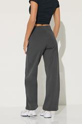 PixieGirl Petite Women's Grey Wide Leg Yoga Pants | PixieGirl 3