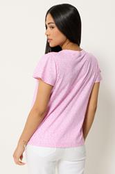 M&Co Petite Pink Ditsy Floral Cotton Frill Sleeve Blouse | M&Co 2