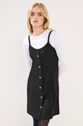 PixieGirl Petite Women's Black Button Front Sleeveless Dress | PixieGirl 2