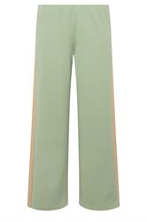 PixieGirl Petite Women's Sage Green Side Stripe Scuba Wide Leg Trousers | PixieGirl 5