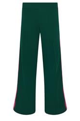 PixieGirl Petite Women's Green & Pink Side Stripe Trousers | PixieGirl 1