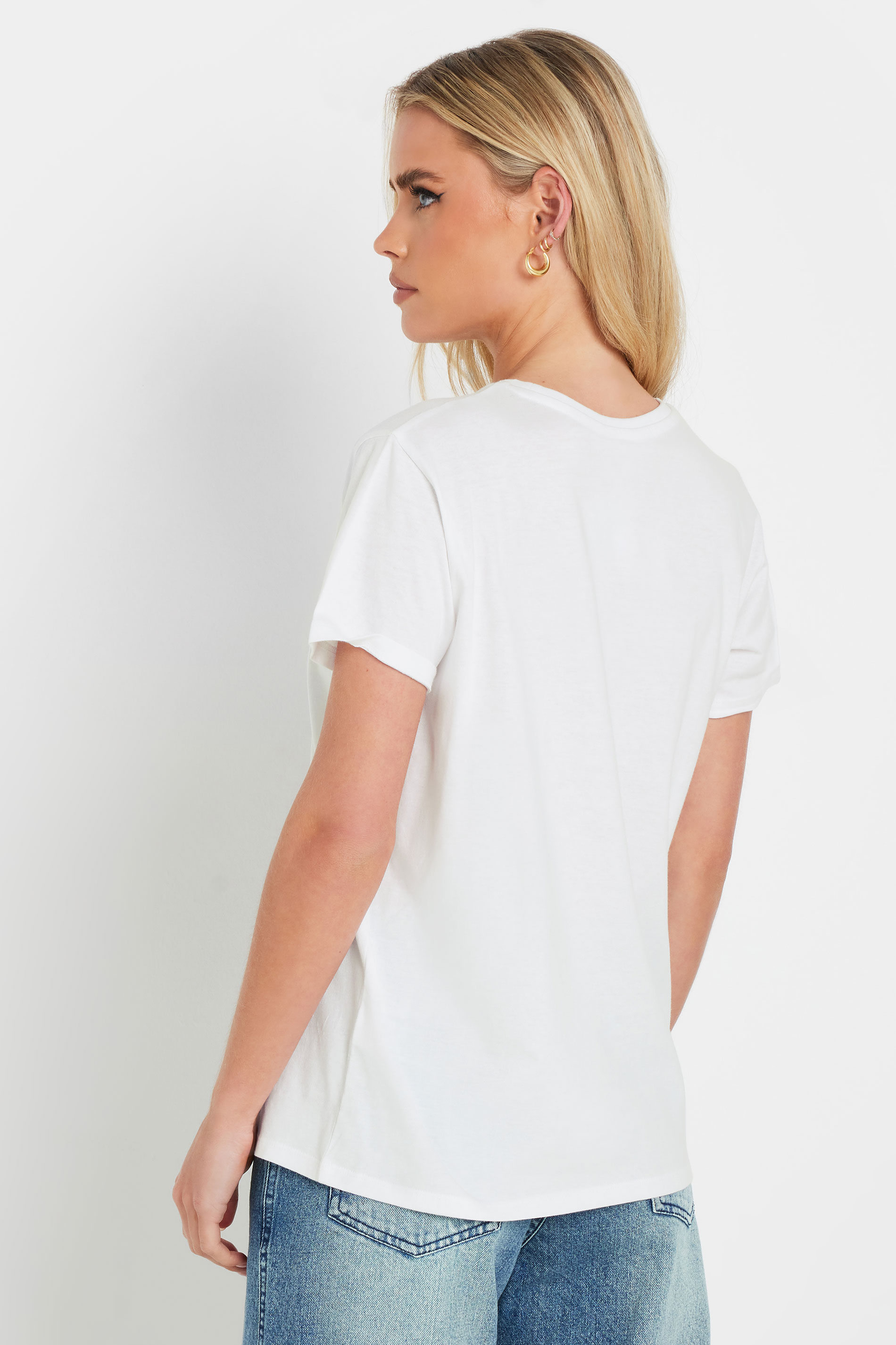 PixieGirl Petite Women's White Cotton 'Fruity' Graphic T-Shirt | PixieGirl 3