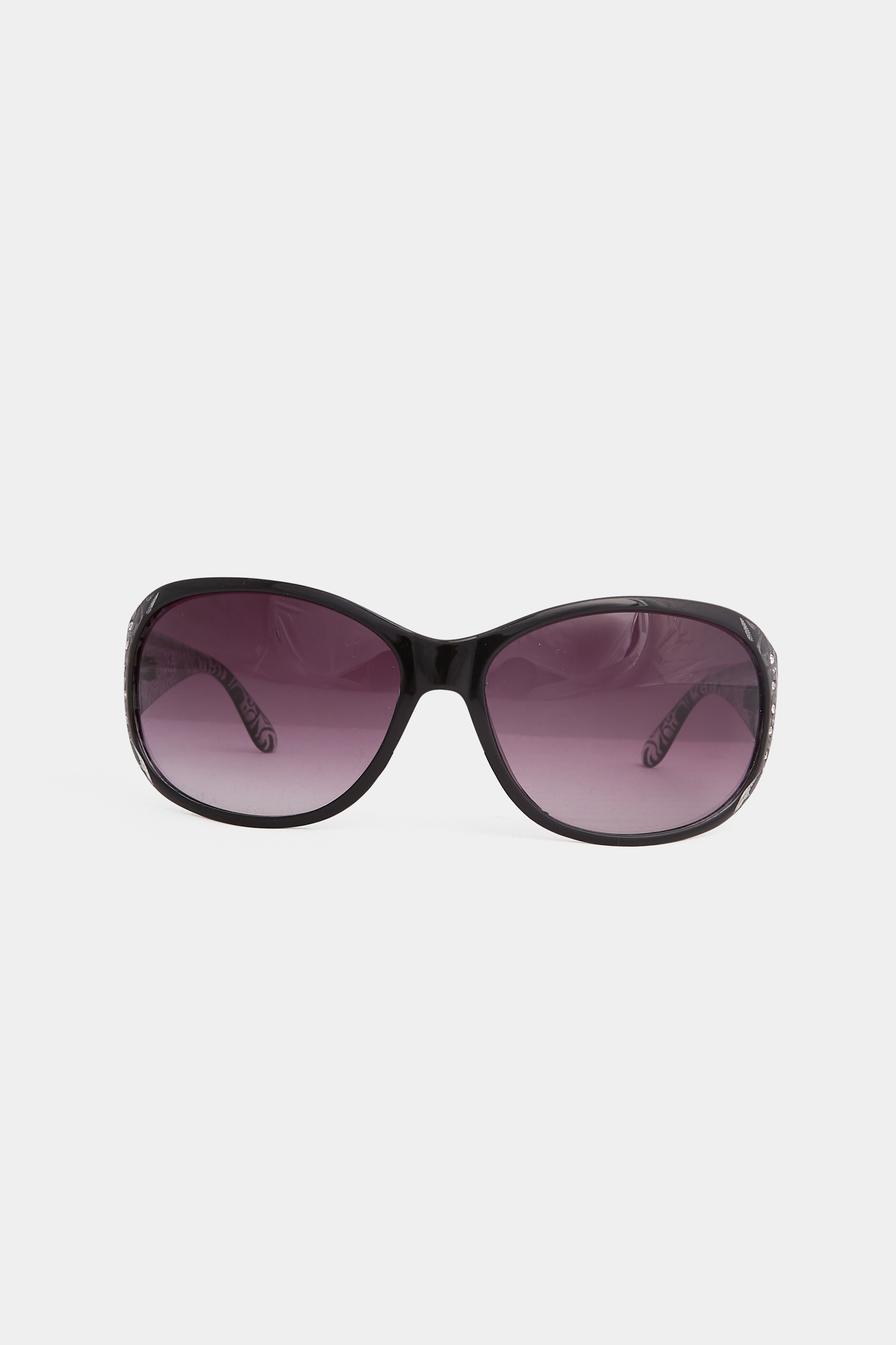 Black Filigree Sunglasses | Yours Clothing 1