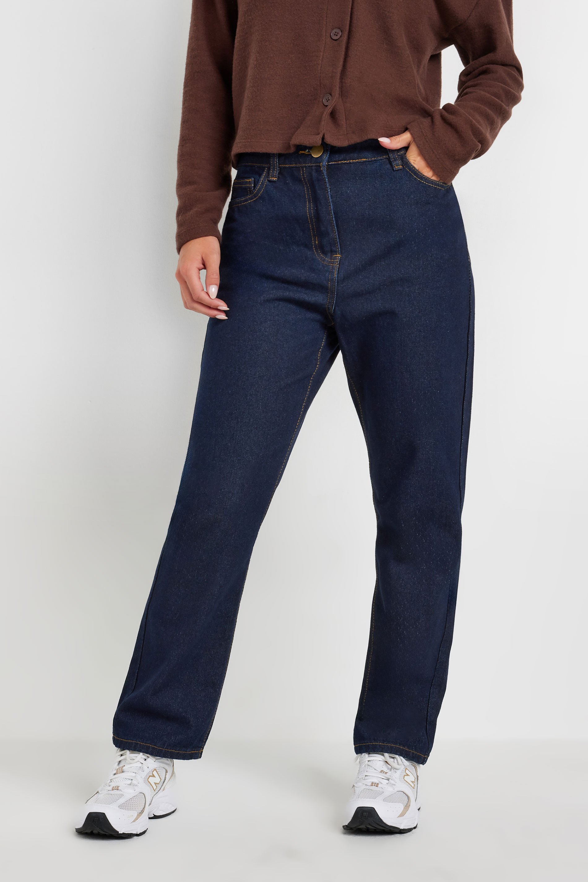 PixieGirl Petite Women's Dark Blue Straight Leg Jeans | PixieGirl 2