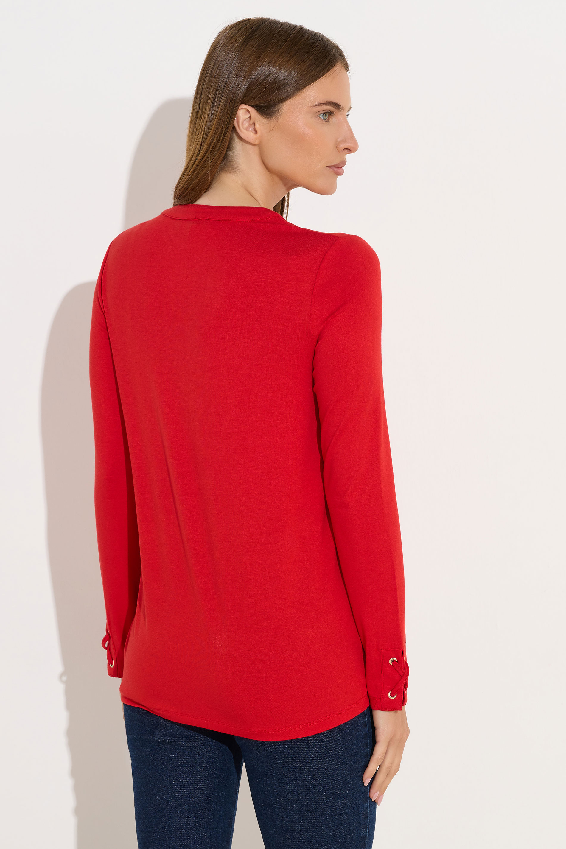 STAR Red Lace Up Eyelet Top | StarByJM 3