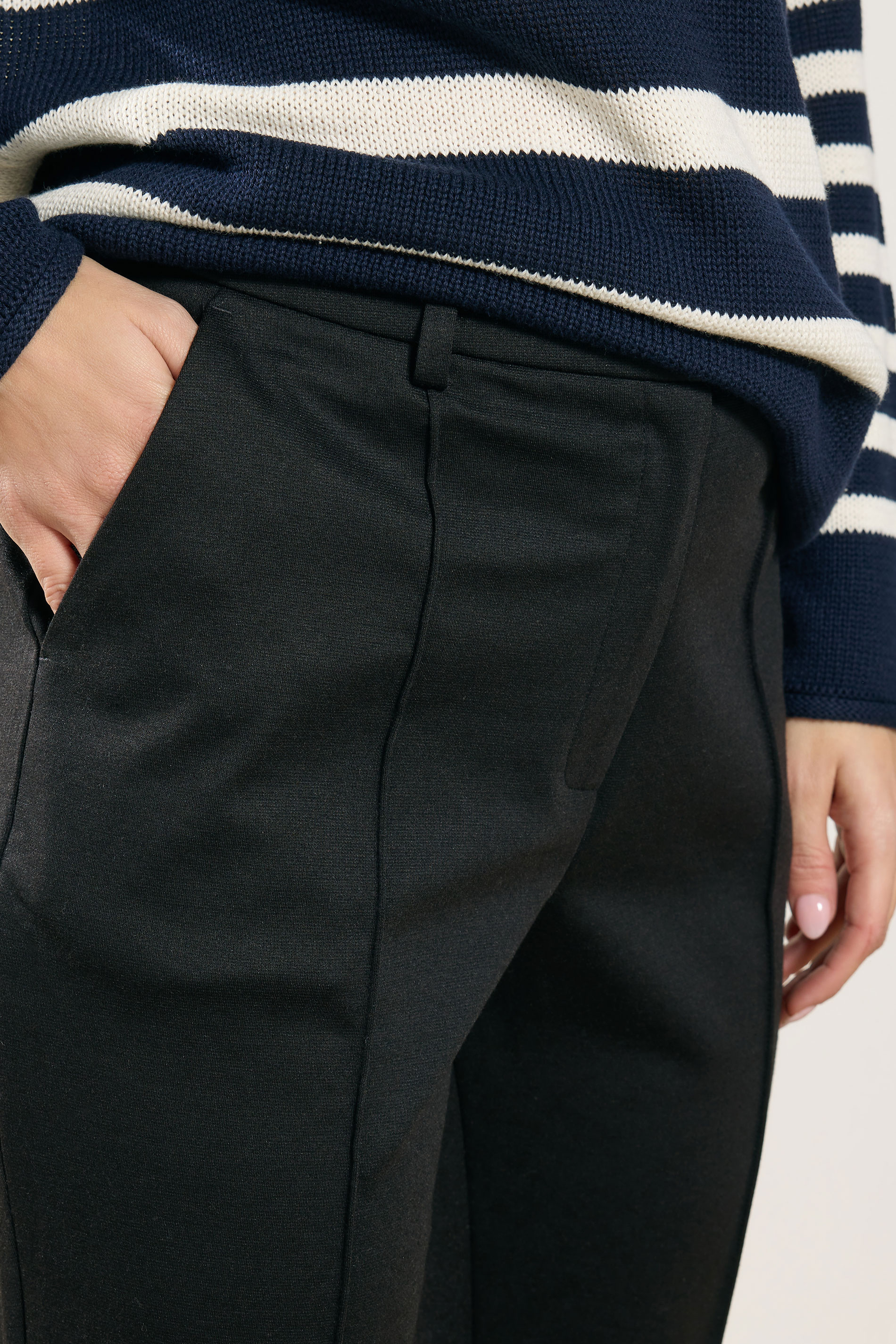 M&Co Black Ponte Slim Leg Trousers | M&Co 4