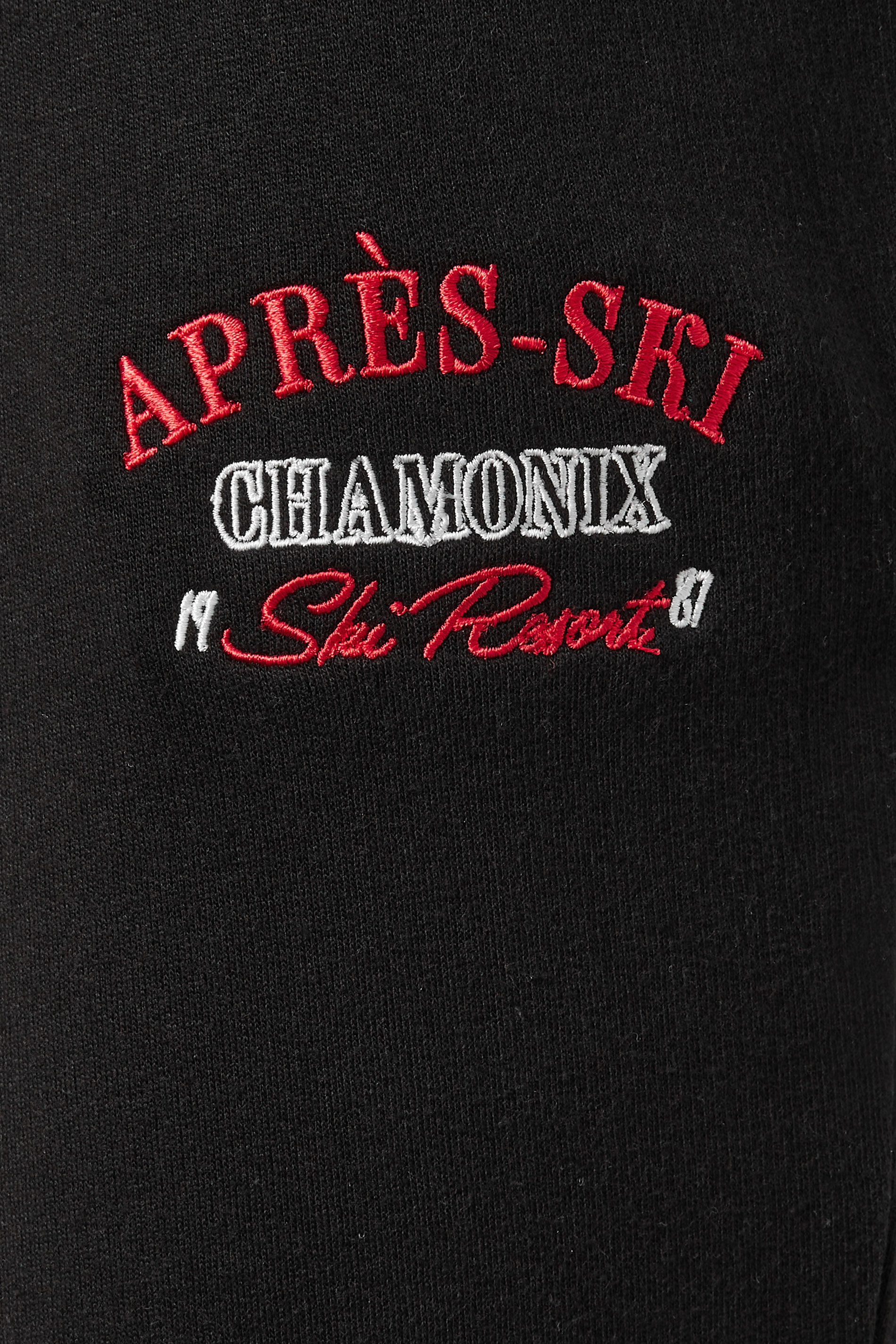 PixieGirl Petite Women's Black 'Apres Ski' Slogan Cuffed Jogger | PixieGirl 7