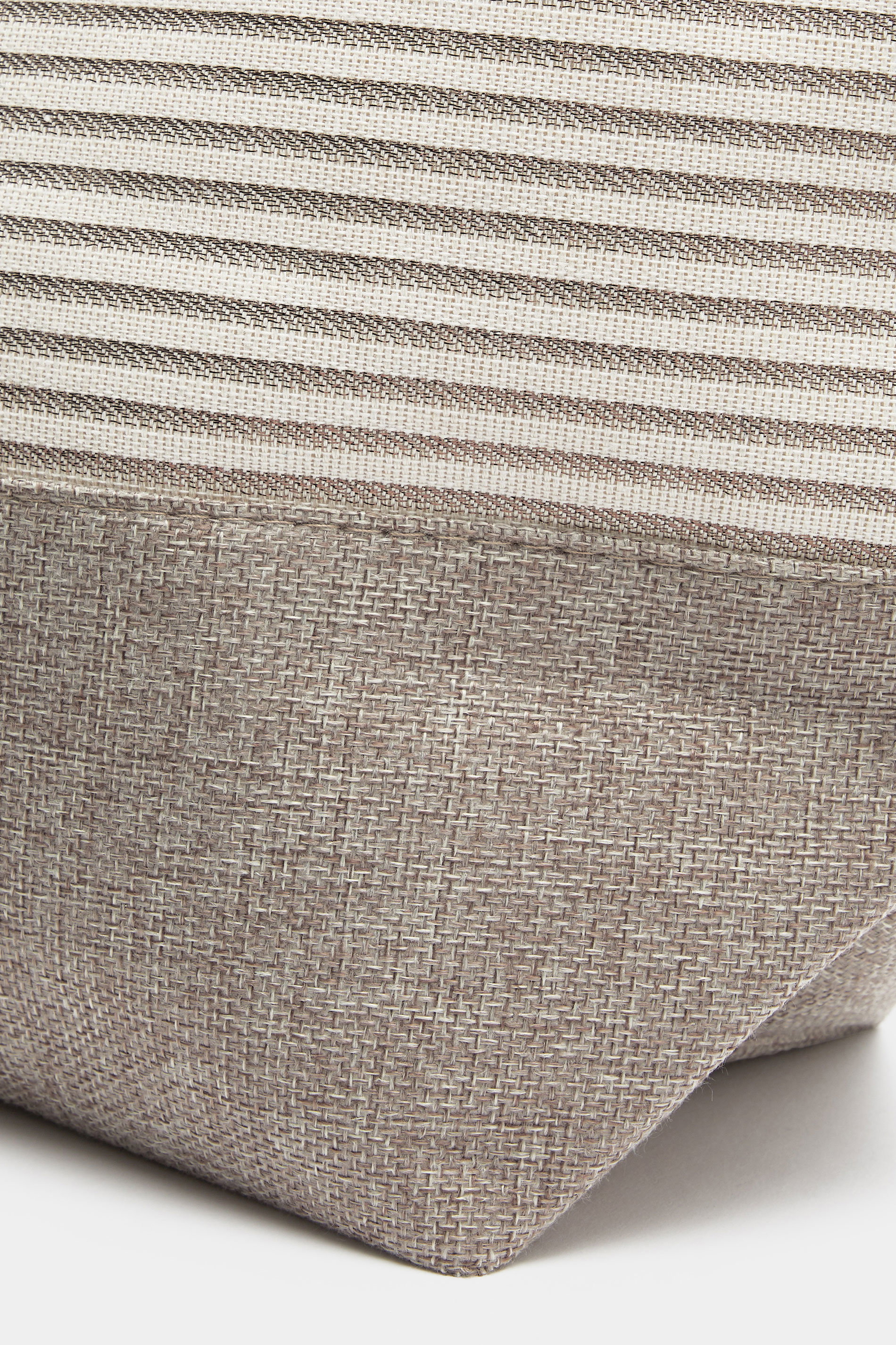 Brown Striped Rope Tote Bag | Yours Clothing 5