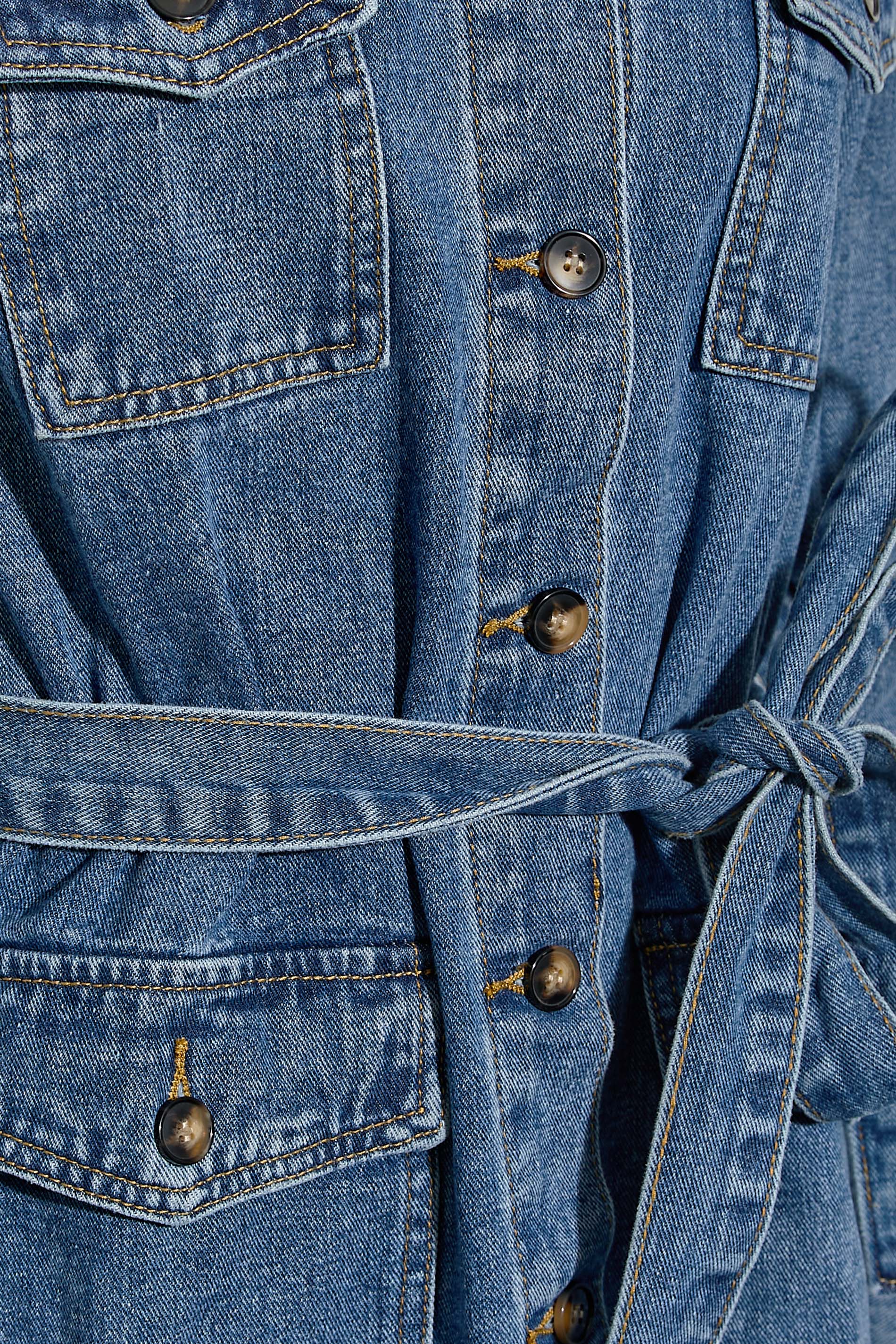 Petite Blue Belted Utility Jacket | PixieGirl 5