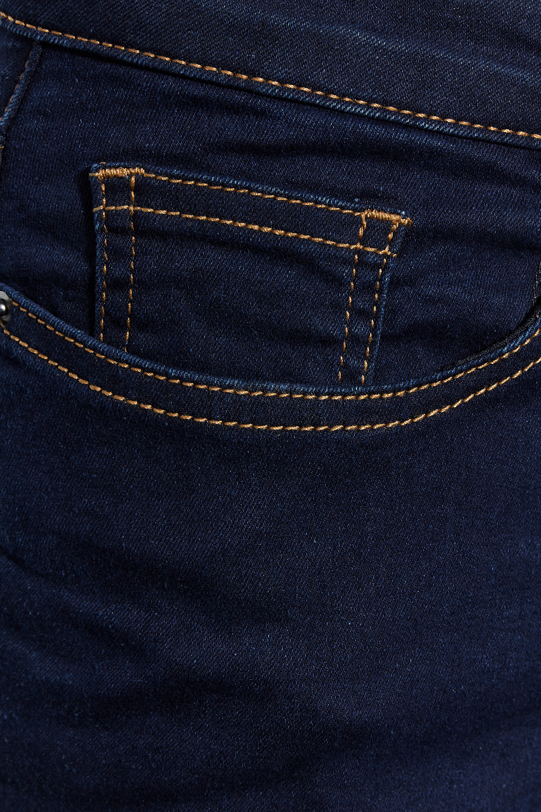 Petite Dark Blue Stitch Denim Skinny Jeans | PixieGirl