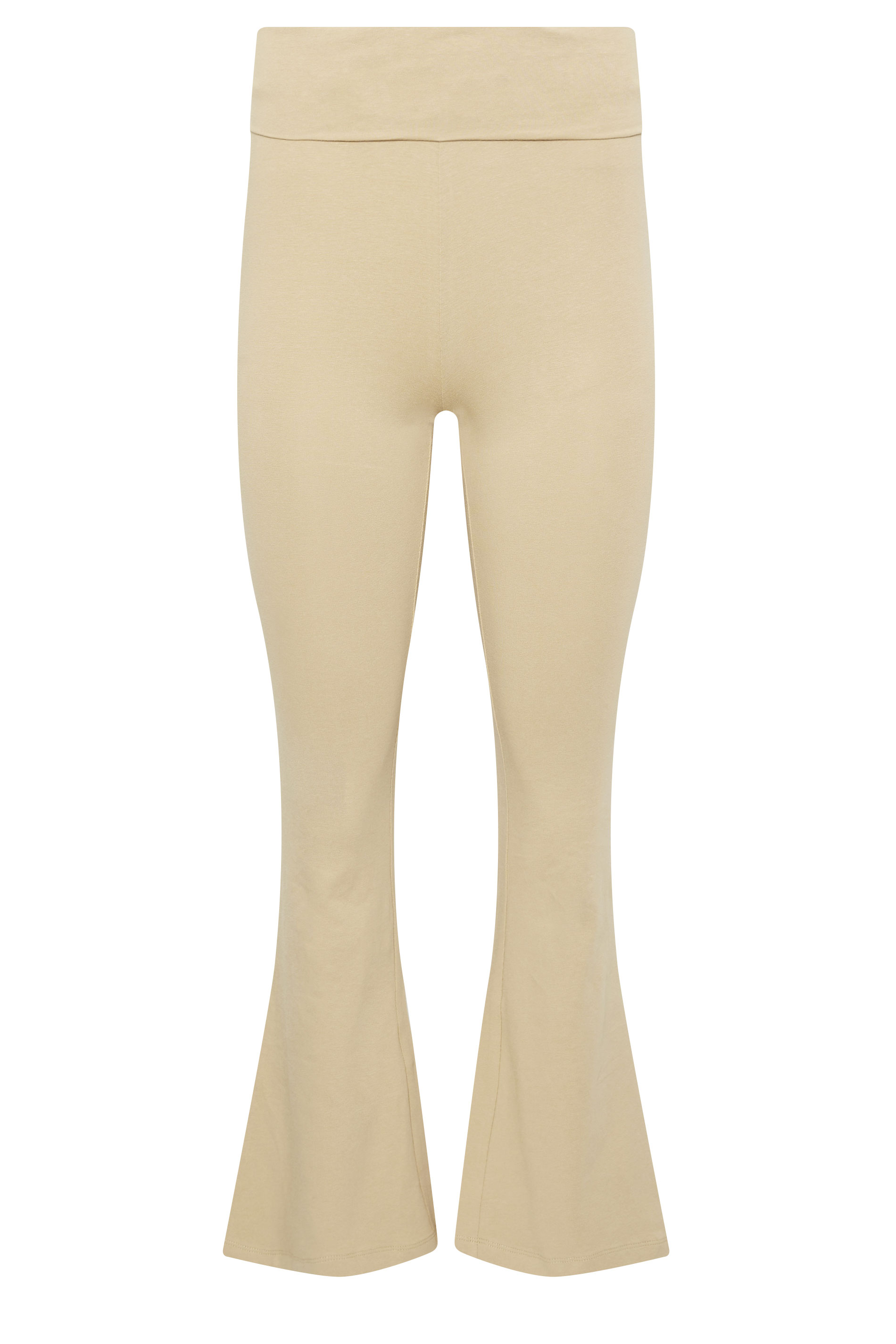 PixieGirl Beige Brown Flared Leggings | PixieGirl 5