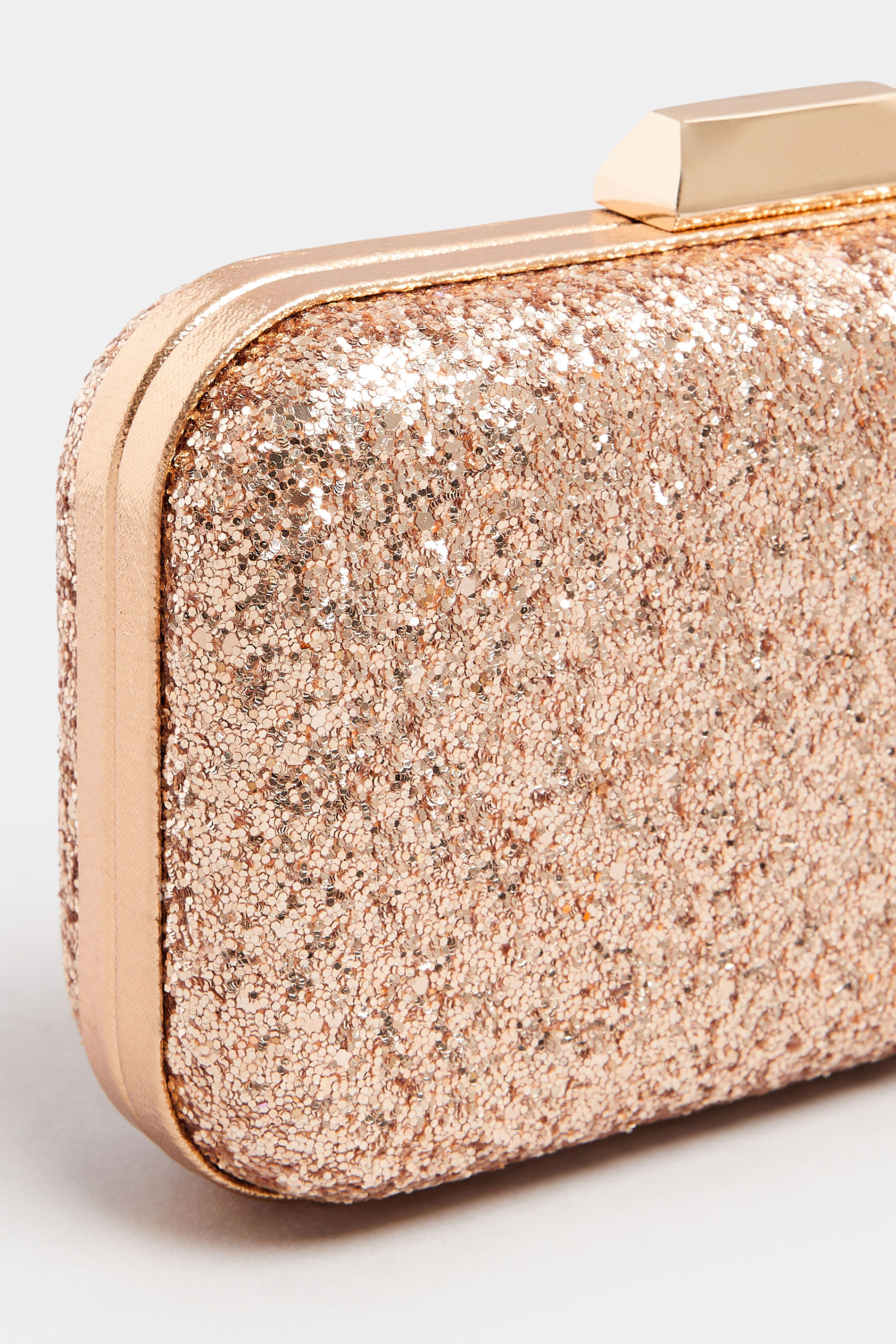 Champagne Gold Sequin Clutch Bag | Yours Clothing 5