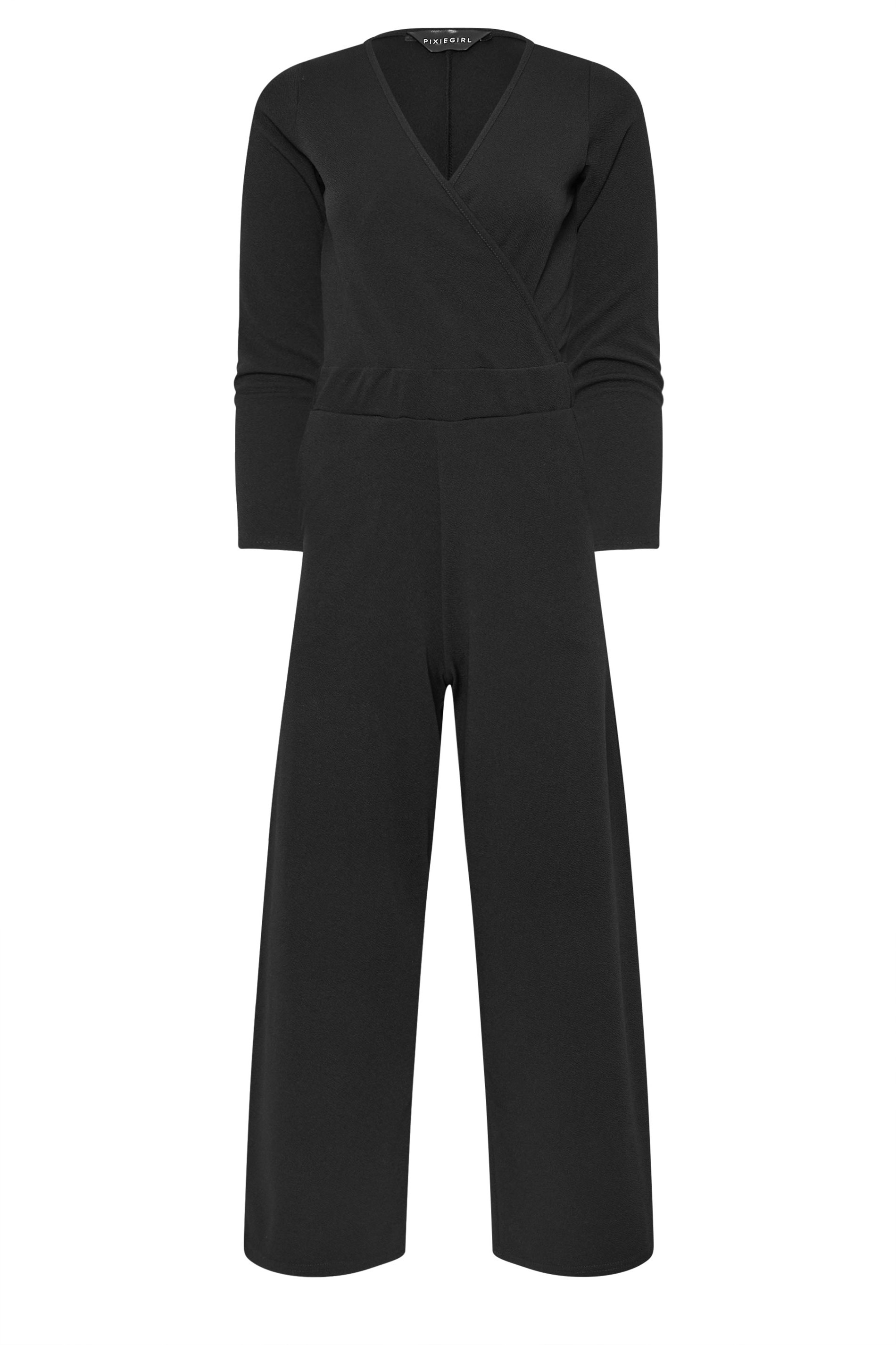 PixieGirl Petite Women's Black Wide Leg Jumpsuit | PixieGirl 5