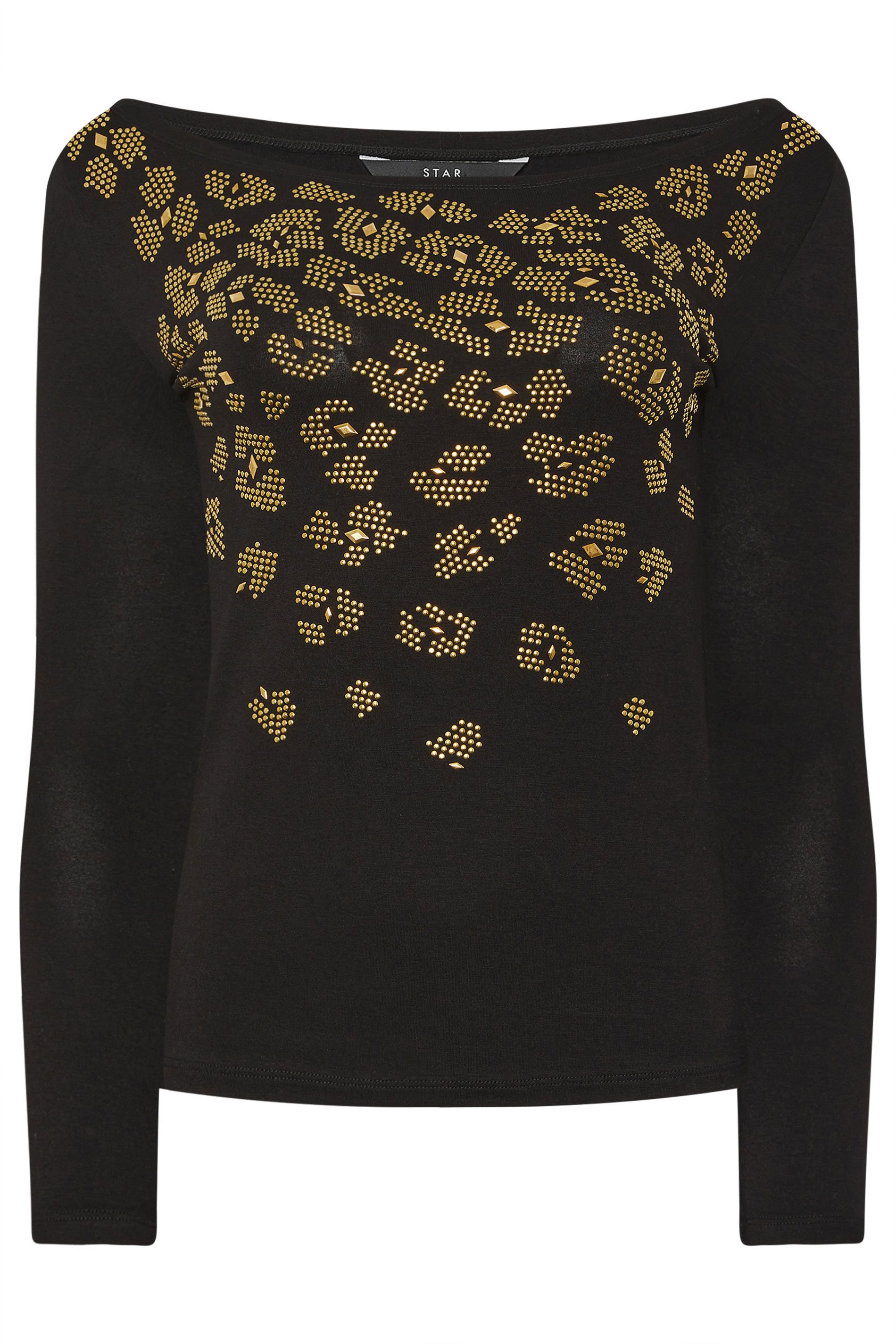 STAR Black Animal Embellished Top | StarByJM 7