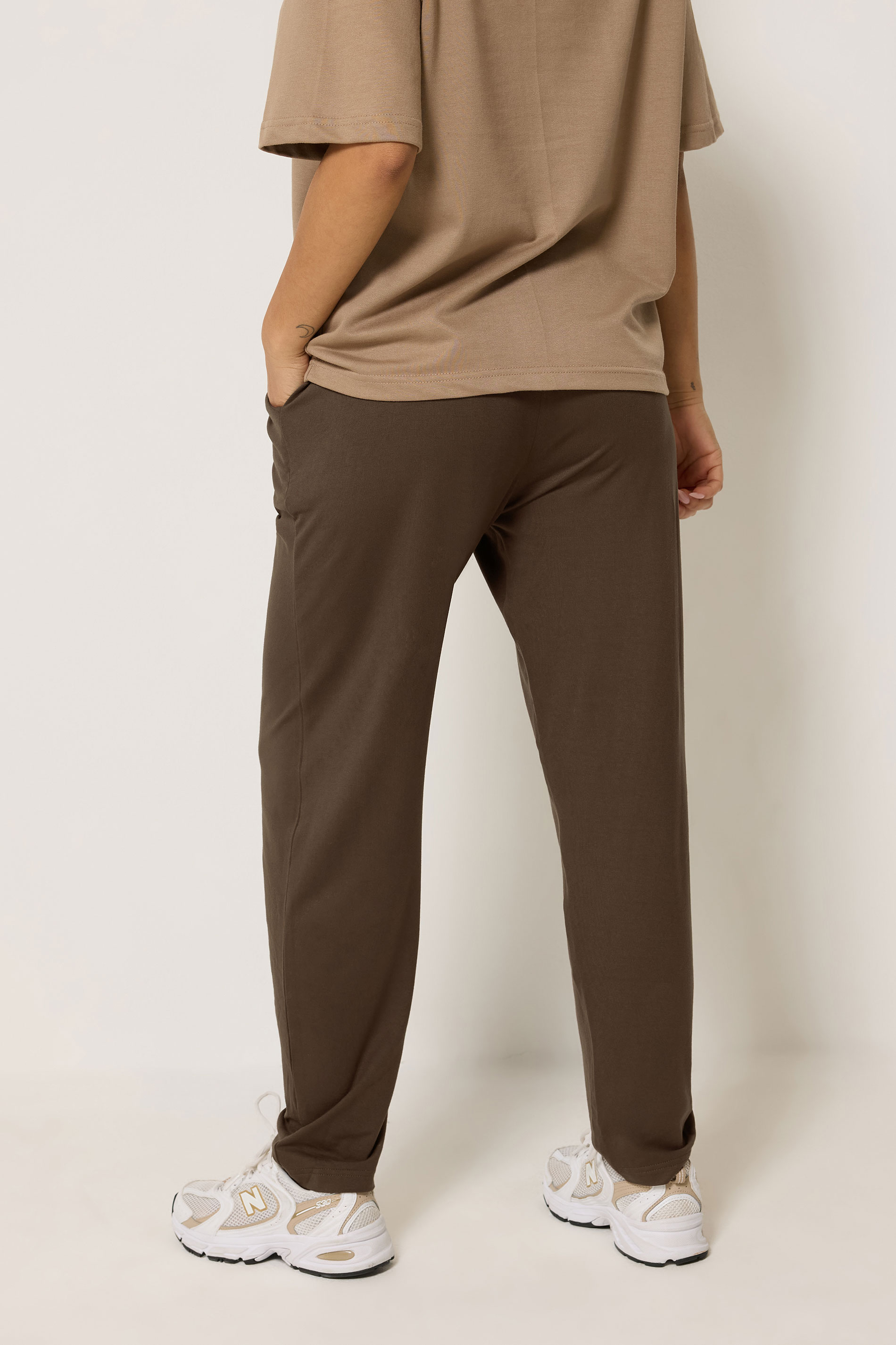 PixieGirl Petite Women's Chocolate Brown Harem Trousers | PixieGirl 4