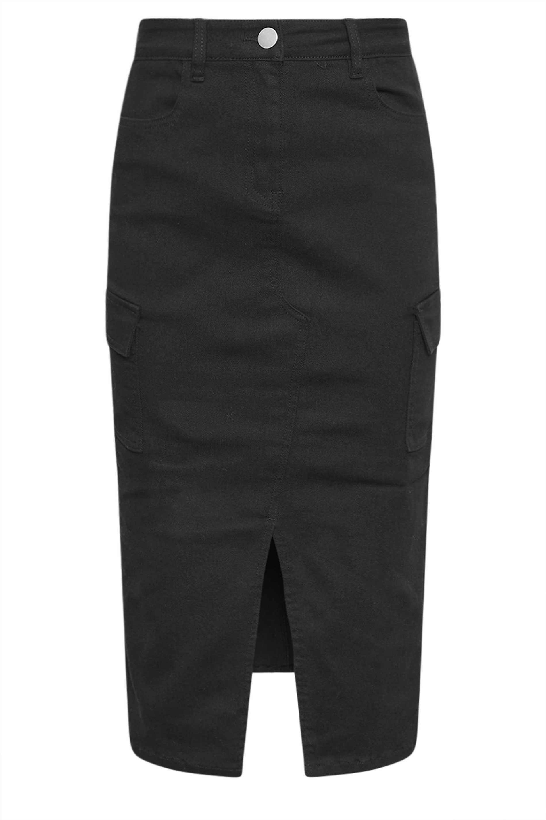 PixieGirl Black Utility Midi Skirt | PixieGirl  4