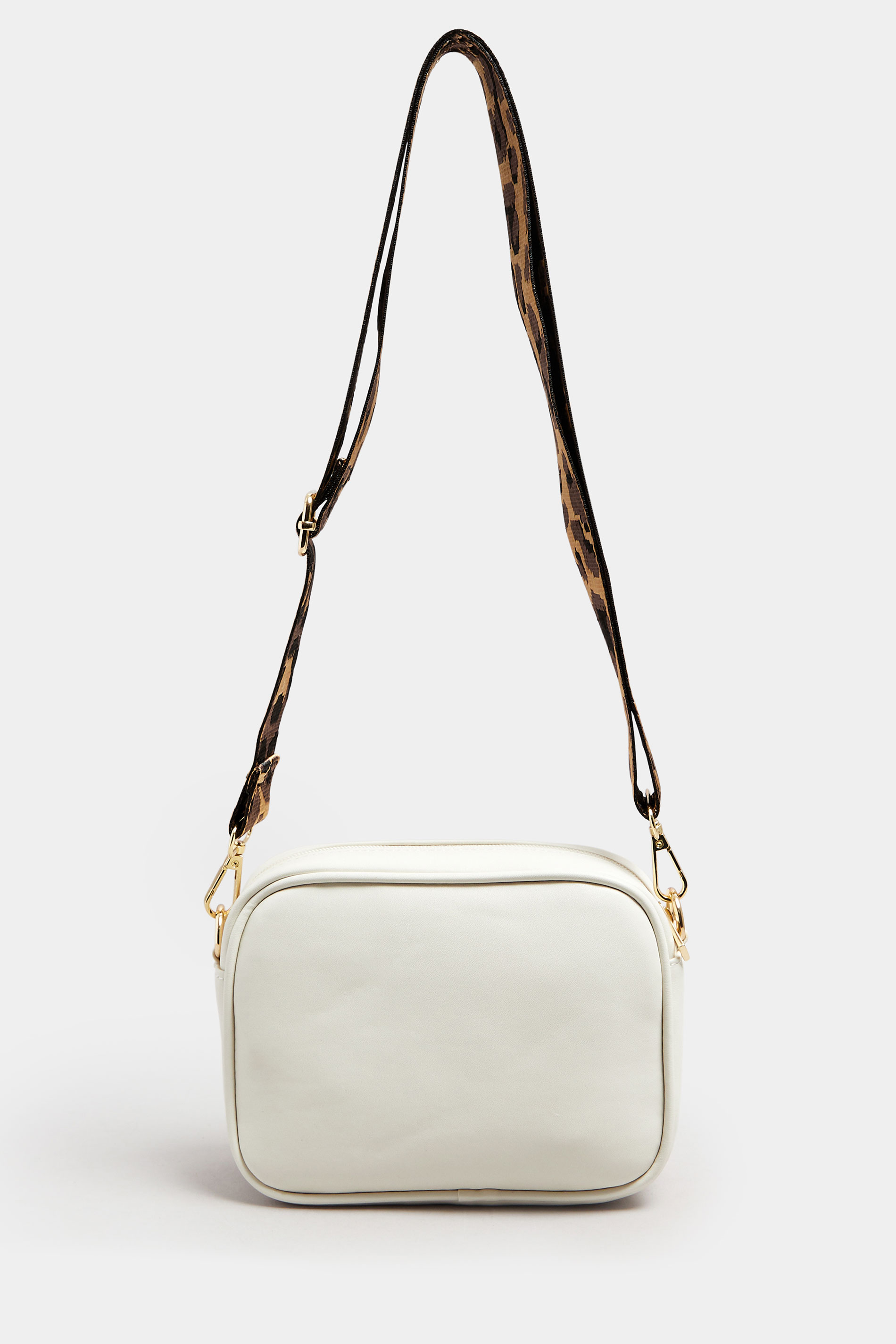 Natural Brown Leopard Cross Body Bag | Yours Clothing 5