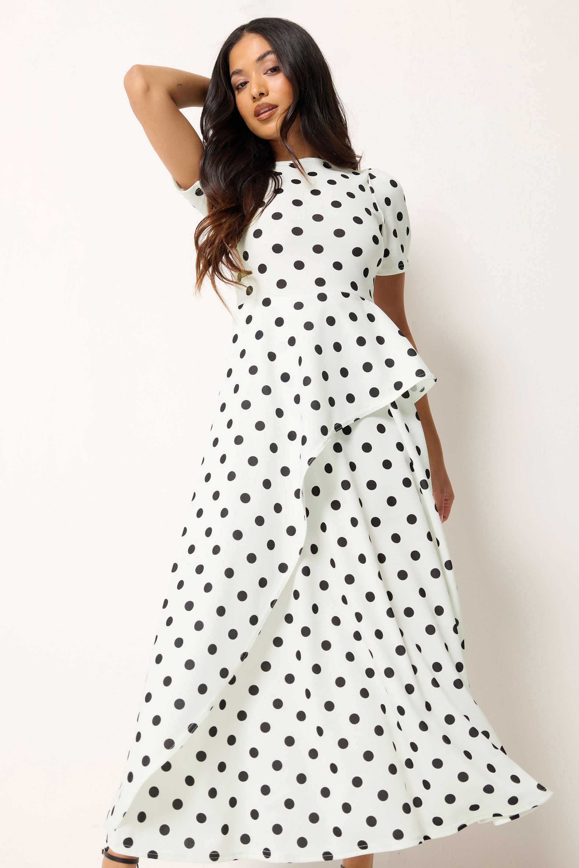high-low dresses wedding guest High Low Scoop Neck Asymmetrical Wedding Guest Dress