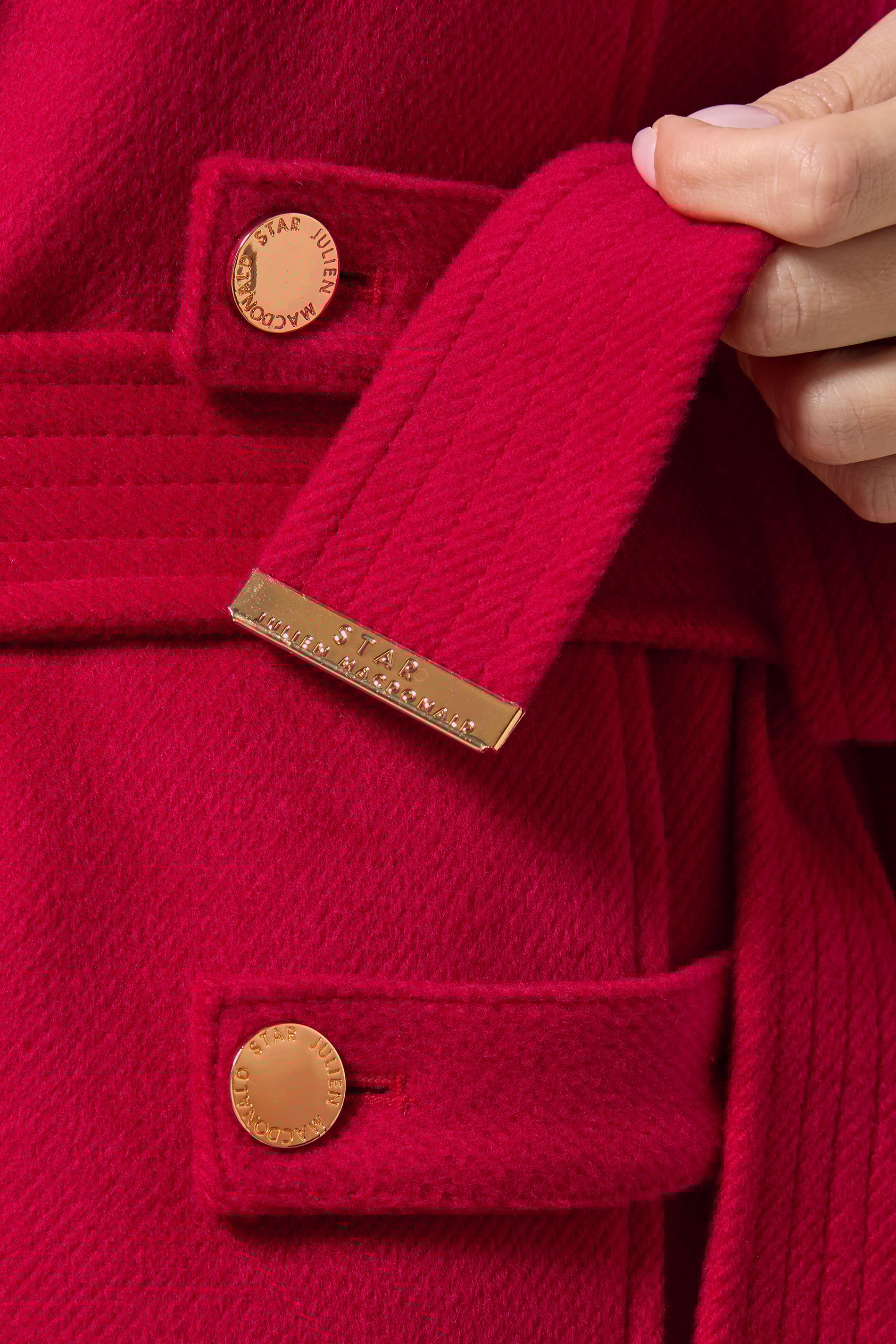 STAR Red  Military Cape Jacket | StarByJM 5