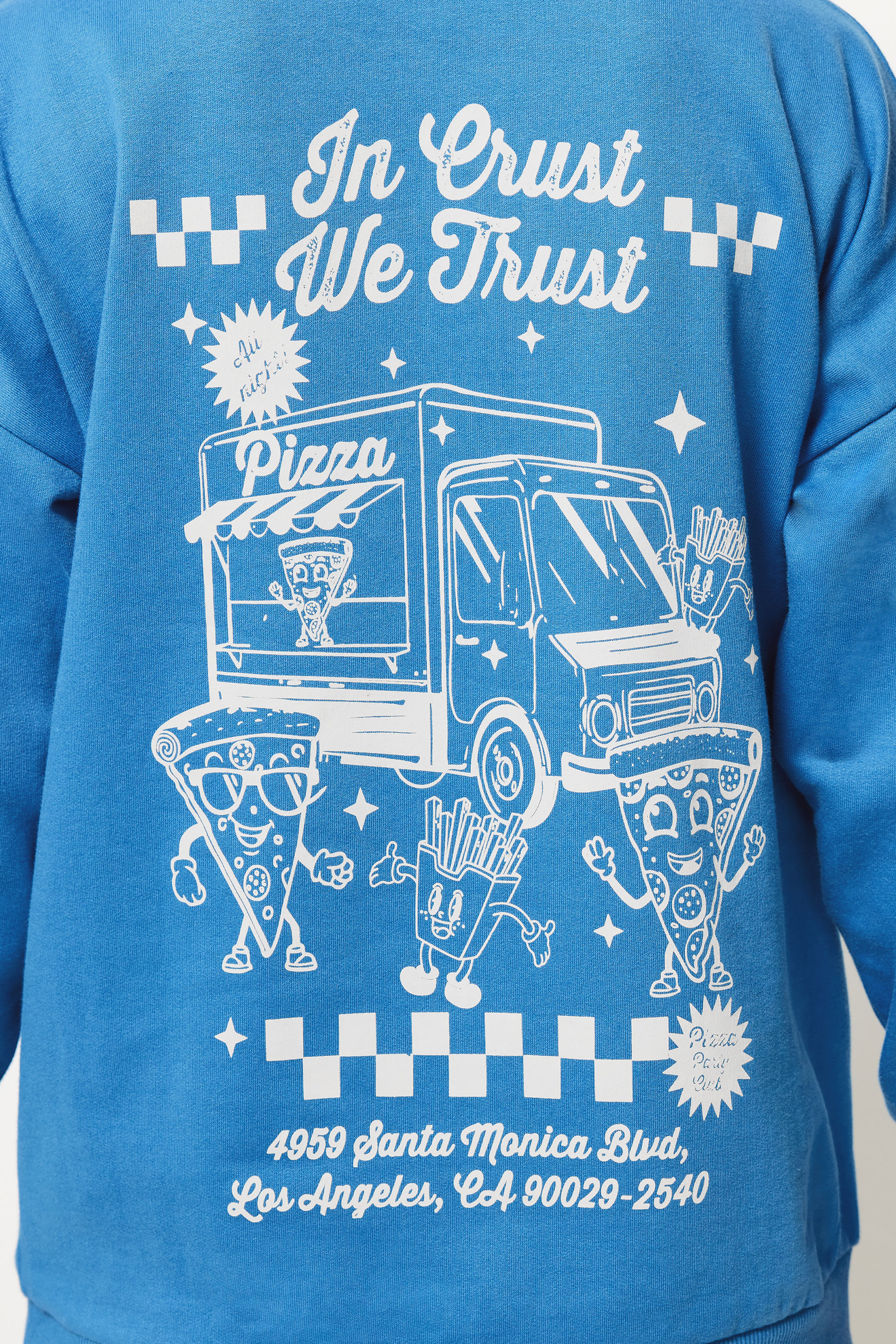 PixieGirl Petite Women's Blue Back Graphic Hoodie | PixieGirl 5