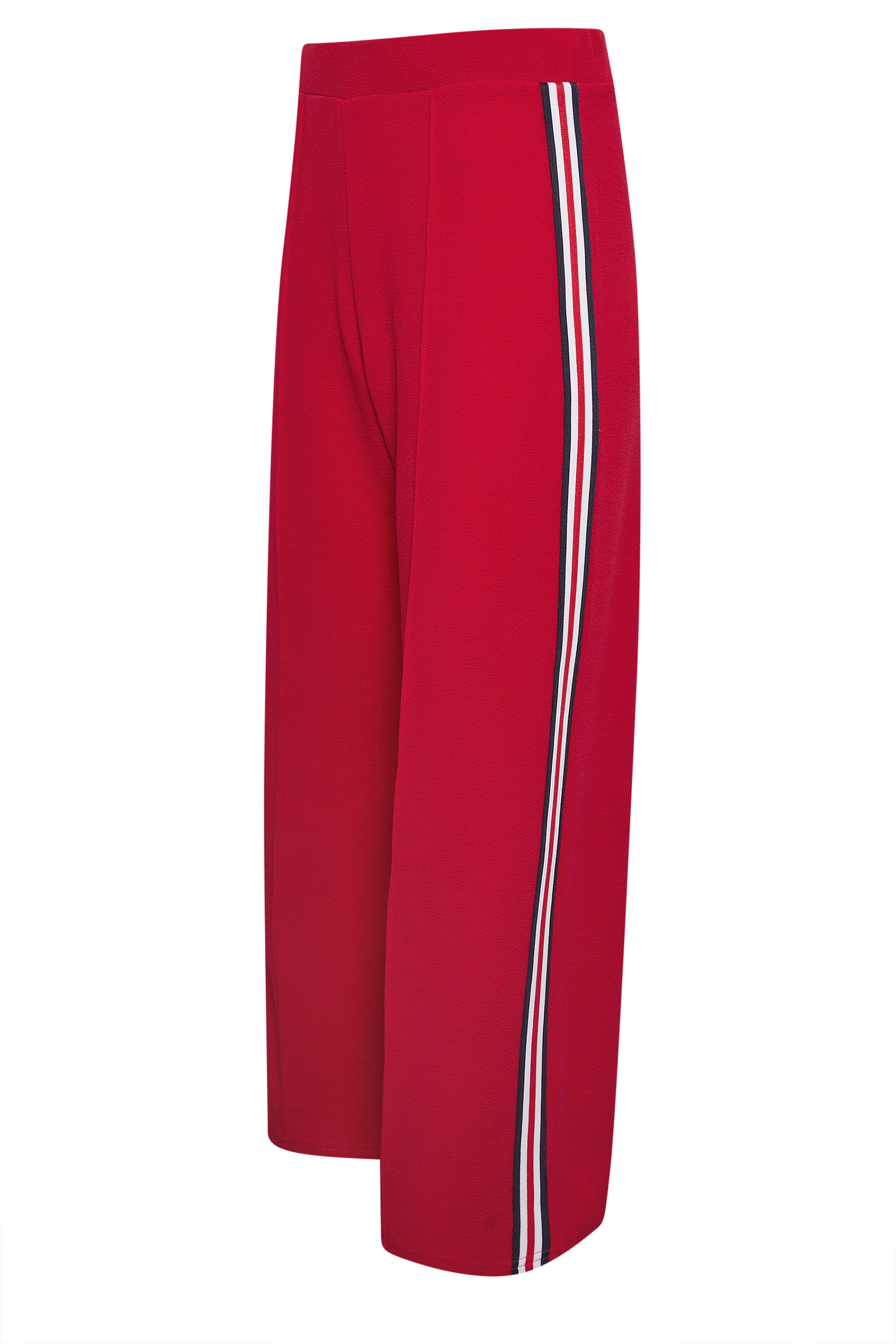 PixieGirl Petite Women's Red Side Stripe Trousers | PixieGirl 6