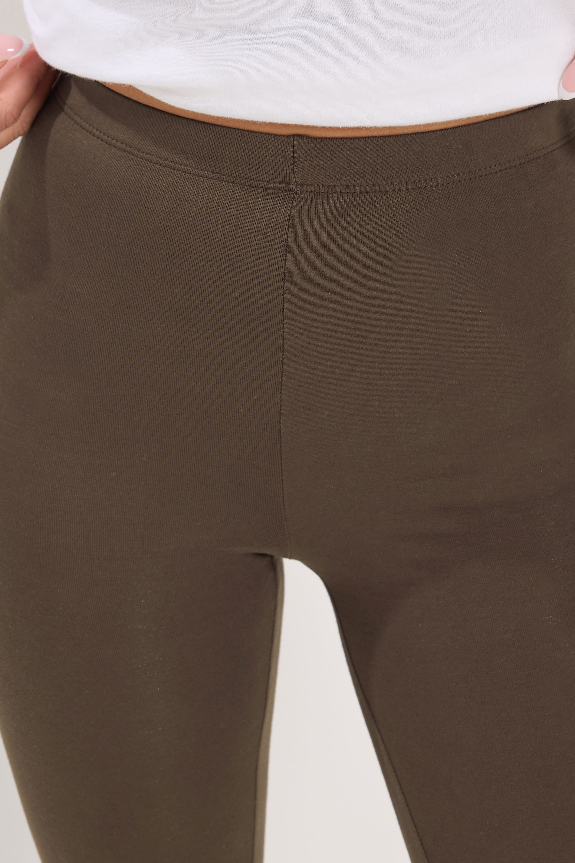 PixieGirl Petite 2 PACK Women's Chocolate Brown & Black Leggings | PixieGirl 6