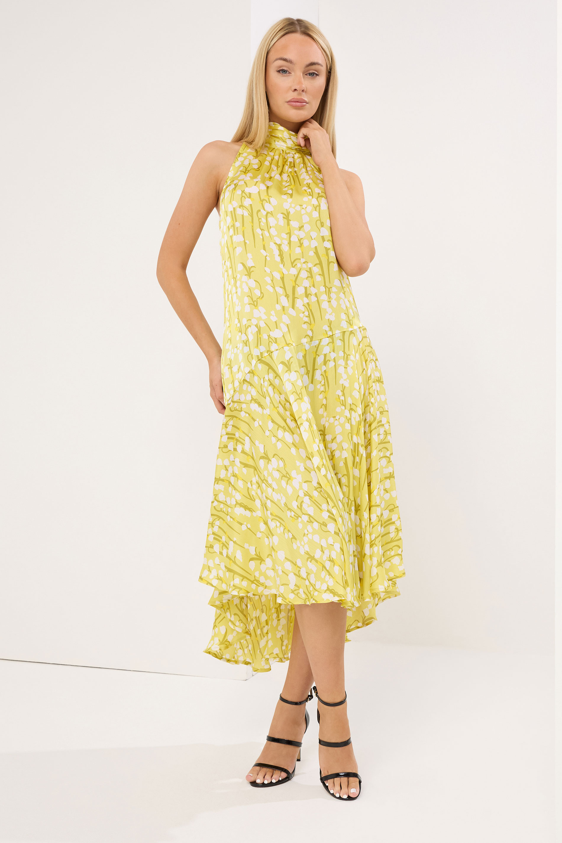 STAR Yellow Floral Midi Dress | StarByJM 1