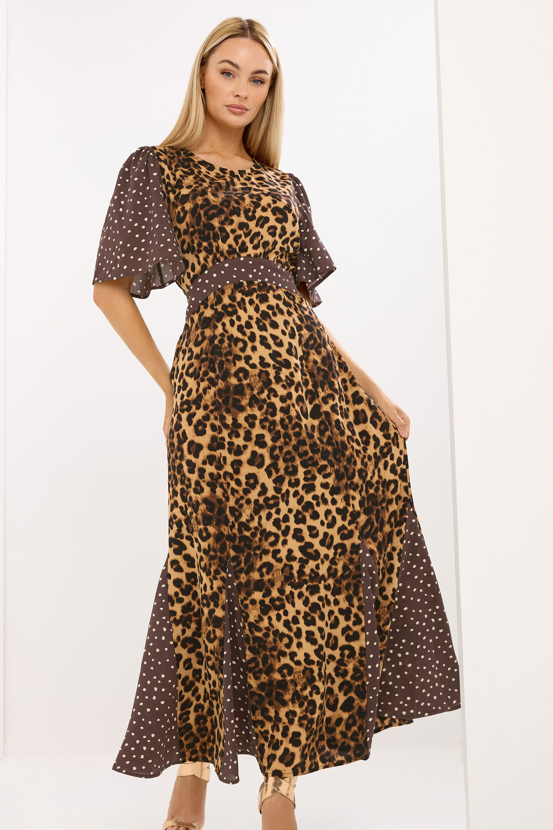 STAR Brown Leopard Print Maxi Dress |StarByJM 1
