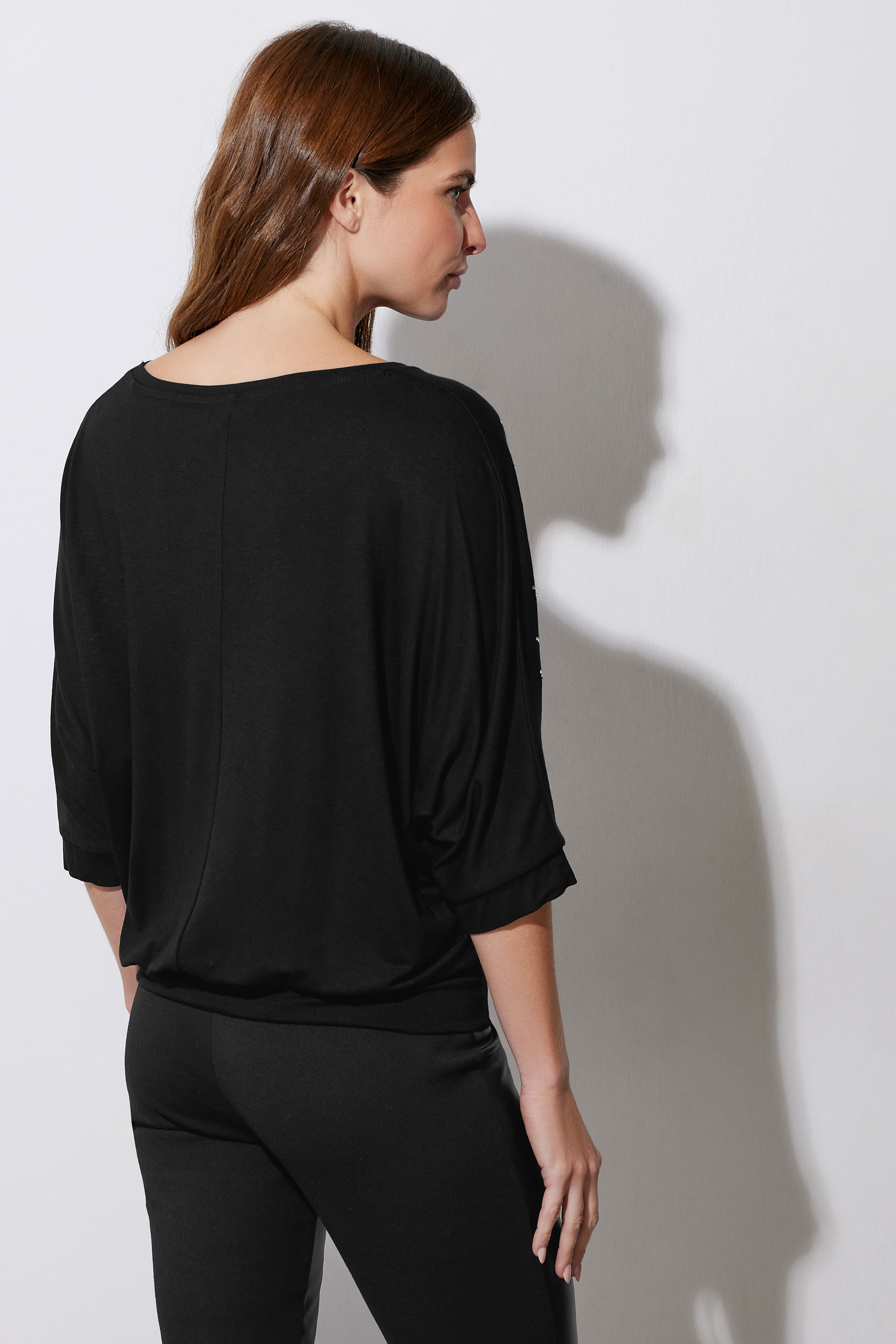 STAR Black Diamante Sleeve Top | StarByJM 3